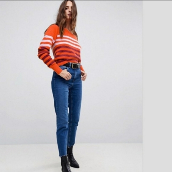 NWT Free People Complete Me Striped Pullover - Picture 4 of 10